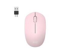 Port Connect - Ratón inalámbrico para Ordenador (2,4 GHz, colección 2, Sensor óptico de 1600 dpi, 3 Botones) ambidiestro y silencioso Blush Rosa