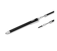 Port Connect Stylus Universal con Cable de Resorte 40 cm Negro