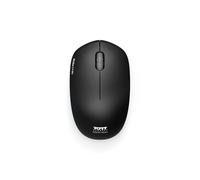 Port Connect Wireless Collection - Ratón inalámbrico (USB, 2,4 GHz, 1600 dpi), Color Negro