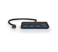 Port Designs 900123 hub de interfaz USB 3.0 (3.1 Gen 1) Type-C 5000 Mbit/s Gris - Concentrador (USB 3.0 (3.1 Gen 1) Type-C, USB 3.0 (3.1 Gen 1) Type-С, 5000 Mbit/s, Gris, ABS sintéticos, 0,45 m)