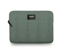 Port Designs Milano II Funda para portátil de Terciopelo de 16 Pulgadas con protección Acolchada, Azul (Verde, 13-14 Pulgadas)