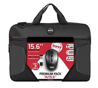 Port Designs Premium Pack: Maletín con ratón inalámbrico de 14/15,6 Pulgadas