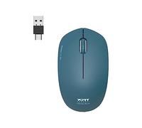 Port Designs Puerto Connect ratón inalámbrico pc inalámbrico 2.4 GHz colección 2 para Ordenador - Sensor óptico 1600 dpi - 3 Botones - Compacto, ambidiestro y silencioso Zafiro Azul Oscuro
