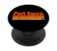 Port Ewen, estilo retro de los años 80 de Nueva York PopSockets PopGrip Adhesivo
