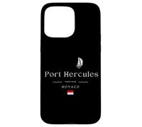 Port Hercules Monaco Yacht Club Marina Riviera Francesa Vela Carcasa para iPhone 15 Pro Max