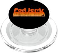 Port Jervis, estilo retro de los años 80 de Nueva York PopSockets PopGrip para MagSafe