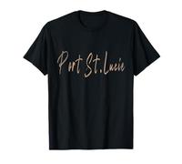 Port St. Lucie Florida Diseño Elegante Vintage Camiseta
