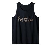 Port St. Lucie Florida Diseño Elegante Vintage Camiseta sin Mangas