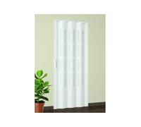 Porta a Soffietto da Interno in kit 82x220 cm in PVC con vetro Niagara Mod. Extr