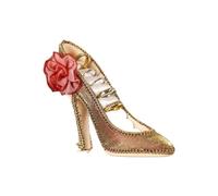 Porta Anillos Vintage Zapatos de tacón alto, soporte exhibición anillo terciopelo, for pendientes flores lujo, estante joyería elegante rosa(Color 5)