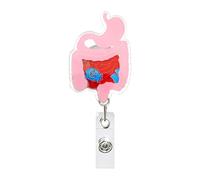 Porta-Badge Con Clip,Titular Nominativo | Llamamiento Retráctil Antigolpes, para Escuela, Empresa, Conferencia y Personal Médico