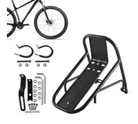 Porta-Bagages Bicicleta con Bastidor trasero Bicicletas Versátil Estructura Triangular Refuerzos Metálicos Doble Hebilla Rápido Uso Ciudad Senderismo Camping Peso máximo 15 Kilogramos