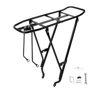 Porta-Bajajes Trasero para Bicicletas, Trasero Ampliado para Equipaje, Accesorios Ajustables en Altura para Porta-Bajos de Sillín de Bicicleta para Amantes del Ciclismo y de Viaje