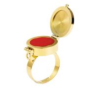 Porta-Baume Labial | Mini Medallón Multifuncional para Dedo | Cubierta de Bálsamo Hidratante Viaje para Mujer Adolescente Universidad Cita Invierno Regalo Novio Práctica Discreta y Estilo