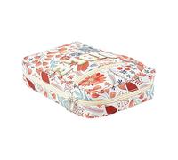 Porta Biblia, Porta Biblia con estampado floral y bolsillos protectores | con cremallera elegante, organizador portátil para niñas, niñas y mujeres, resistencia estructural y protección del