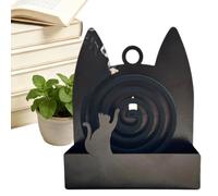 Porta Bobina di incenso x | Arredo Ferro Orecchie Gatto | Simpatico Portaspirale Antimosche Bruciaincenso | per Interni Esterni Camera Da Soggiorno Cucina Giardino Patio Balcone Campeggio Picnic