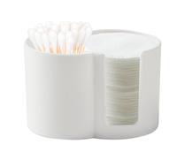 Porta bolas de algodón, porta bolas de algodón y Qtip - Contenedor de Dispensador de discos de algodón,Dispensador de discos de algodón, soporte para palillos de dientes portátil, co