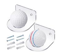 Porta bolas deportivas | Estante flotante de pared de acrílico para pelota de golf | Organizador para recuerdos para dormitorio, estudio, salón, apartamento