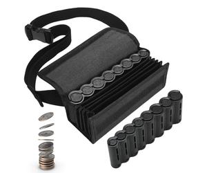 Porta Bolsas para Monedas - Organizador De Monedas con 8 Ranuras - Cinturón Portamonedas Resistente Y Versátil para Amigos Familiares Y Parejas