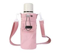 Porta botella de agua con correa, para botella de agua | Bolsa de transporte de agua ajustable, portabotellas aislante, funda para taza de camping de viaje para senderismo, Pes, Rosa, riferimento