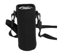Porta botella de agua - de aislada, correa ajustable, para botella de neopreno resistente, ligera para la hidratación | Tamaño universal para viajes, excursiones, Negro 1000 ml
