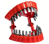 Porta broca de taladro , Diseño de de dientes, Metal y plástico con cabeza Torx, Ajuste para brocas de y hexagonal, No necesita electricidad, Adaptador organizador de brocas de destornillador