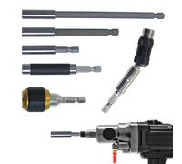 Porta Brocas con Extensión - Juego de Herramientas Robustas de Uso Intensivo - Adaptador Alargador para Destornilladores | Para Reparaciones Hogar Fabricación Industrial Electricistas