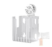 Porta Cajas de Pañuelos de Pared - Portatoallitas de Baño | Dispensador de Toallitas de Papel Recargable con Succión Antideslizante para Cambio de Pañales Hogar Hotel Cocina y