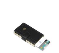 Piquadro Circle Estuche para tarjetas de crédito Protección RFID Piel 6.5 cm black (TAS021645)
