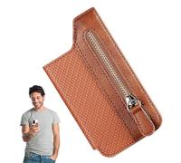 Porta carte magnetico per telefono, Porta carte telefono - Custodia a portafoglio ribaltabile multi-slot con cerniera per il retro del,pratica custodia adesiva per la festa del papà, la festa