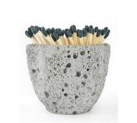 Porta Cerillas,Botella Fósforo Portacerillas de hormigón con encendedor: hermosa cerilla en forma de pétalo en frasco: for cerillas de velas lindas, elegantes y largas; renueva cualquier decoración mo