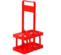 Porta cerveza plegable - Porta vino portátil para 2 botellas, cesta de cerveza portátil compacta, construcción rígida de PP Rojo Negro Verde Amarillo | ligera para bebidas para acampar, picnic,