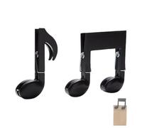 Porta Clips - ABS 8x7.54cm 2 Piezas | Pinzas De Nota Musical | Sujetapapeles De Partitura | Grapas Para Sellar Alimentos | Sujeta Páginas Para Piano Libros Y Cierre De Bolsas De Snacks En Cocina