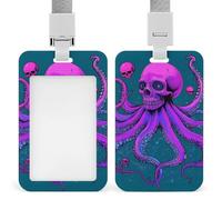 Porta credencial vertical, diseño de animales salvajes, tigres, llamas y fuego, retráctil y versátil, para adultos, duradero, para uso diario, para mujeres y hombres.