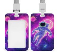 Porta credencial vertical, diseño de animales salvajes, tigres, llamas y fuego, retráctil y versátil, para adultos, duradero, para uso diario, para mujeres y hombres.