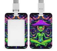 Porta credencial vertical, diseño de animales salvajes, tigres, llamas y fuego, retráctil y versátil, para adultos, duradero, para uso diario, para mujeres y hombres.