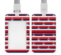 Porta credencial vertical para hombre, cordón de plástico suave y versátil con diseño de unicornios, nubes arcoíris, rosas y azules, ideal para médicos y enfermeras.