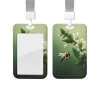Porta credenciales con clip retráctil, impermeable, de plástico, con cordón protector, ideal para atraer abejas. También sirve como porta credenciales de trabajo o para enfermeras.