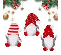 Porta Cubiertos Navideño, Porta Cubiertos Navideños | 3x Protectores de utensilios de gnomo navideño | Organizador de cubiertos decorativo reutilizable, bolsa para soporte de cuchara y tenedor, soport