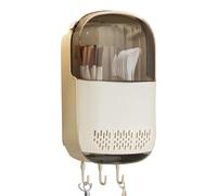 Porta cubiertos | Organizador de cocina de pared sin taladros | Estante de almacenamiento para cucharas y tenedores | Porta utensilios de cocina multifuncional | Solución de organización que ahorra es