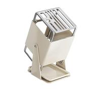 Porta cúter - Organizador de 9 ranuras con bandeja de drenaje | Porta cúter giratorio a 30 grados, organizador de cocina duradero para mostrador, restaurante, preparación de alimentos, cocina y uso