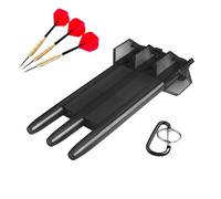 Porta dardo transparente - de hebilla de bloqueo, para dardos de punta suave, organizador de billetera portátil | Accesorio dar do para punta de acero Darts y dardos, Negro ,