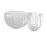 Porta De Pañuelos De Montaje En La Pared - 2 Piezas Estuche Transparente para Toallitas | De Pañuelos Faciales,para Aseo Taller Garaje Hogar Cocina Baño