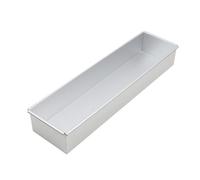 Porta De Pastel Rectangular - 15.74x3.93x2.36 Pulgadas De Molde Para Hornear Hojas, Bandeja De Lámina Antiadherente | Plato De Pastel De Helado, Molde De Pastelería De Metal, Horneado De Tarta De Ques