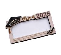 Porta Dinero De Madera para Graduación | 2026 Divertido Expositor De Madera Decorativo - Tarjeta De Dinero Graduado Secundaria,para niños, Adolescentes, familias, Chicos, Chicas, Hija e Hijo