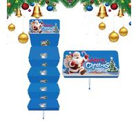 Porta dinero de Navidad, Favor de la fiesta - Porta dinero de Papá Noel con 10 compartimentos | Para hombres mujeres niños niñas adolescentes esposa esposo hijo hija familia