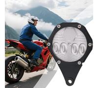 Porta Discos de Impuesto para Motocicleta | Soporte Hexagonal para Matrícula de Etiqueta Fiscal,Portaetiquetas Impermeable de Aluminio con Llave Incluida para Scooter y Quad