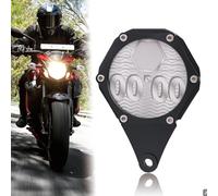Porta Discos de Impuesto para Motocicleta,Soporte Hexagonal para Matrícula de Etiqueta Fiscal | Portaetiquetas Impermeable de Aluminio con Llave Incluida para Scooter y Quad