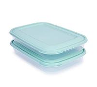 Porta Embutidos y Alimentos Sistema Classic, Conservación Optima de Lonchas y Quesos en Nevera (2TP Verde)