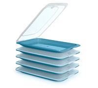 Porta Embutidos y Alimentos Sistema Fresh, Conservación Optima de Lonchas en Nevera (5X Ocean)
